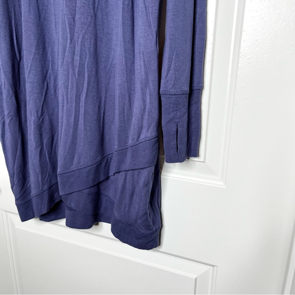 Athleta Criss Cross Long Sleeve Crew Neck Pullover Sweatshirt Tunic Dress - Picture 3 of 5